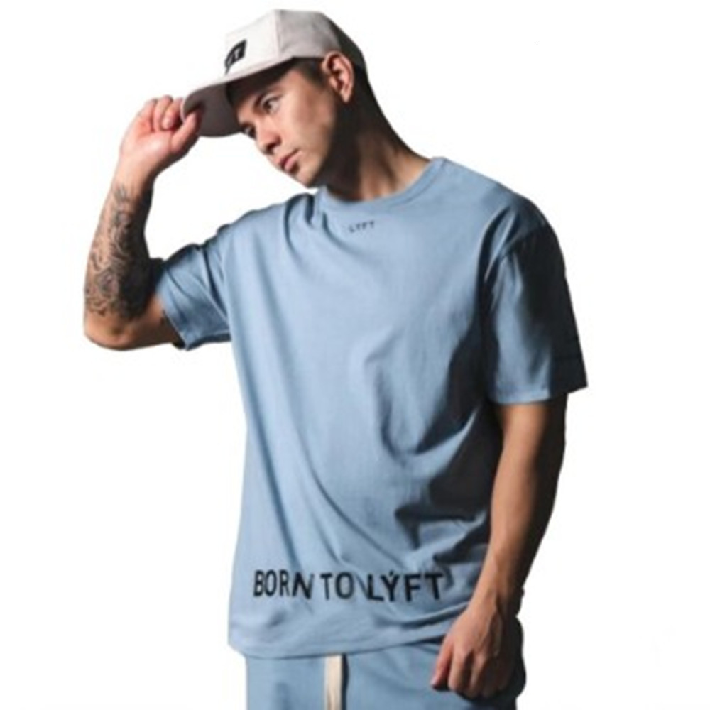 

Men's T-Shirts Spring summer men's printed bottomless shirt Europe united states Sell warm leisure loose tops, Black.