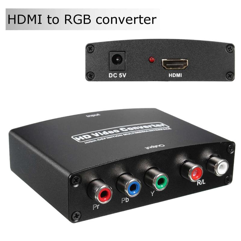 

Audio Cables & Connectors 1080P To RGB Component 5 RCA YPbPr Video + R/L Converter Adapter TV PC