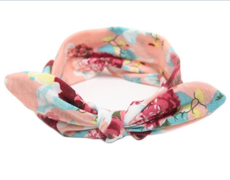 

2021 Bohemian Headband Cotton Girl Baby Bowknot Flower Turban Twist Head Wrap Twisted Knot Soft Hair Band Kids Headbands, Message us the colors you like