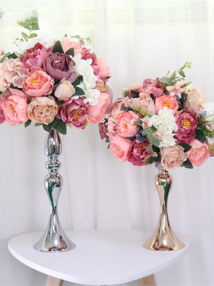 

Decorative Flowers & Wreaths De Peonias Seda Personalizada, Decoracion Arreglo Para Boda, Fondo Mesa, Bola Flores En 13 Colores, 35cm