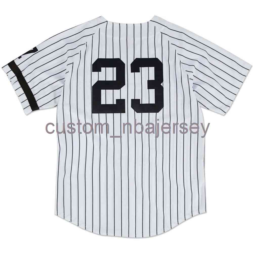 

Custom Don Mattingly Mitchell & Ness 1995 White Jersey Stitched Men Women Youth Kid Baseball Jersey -6XL
