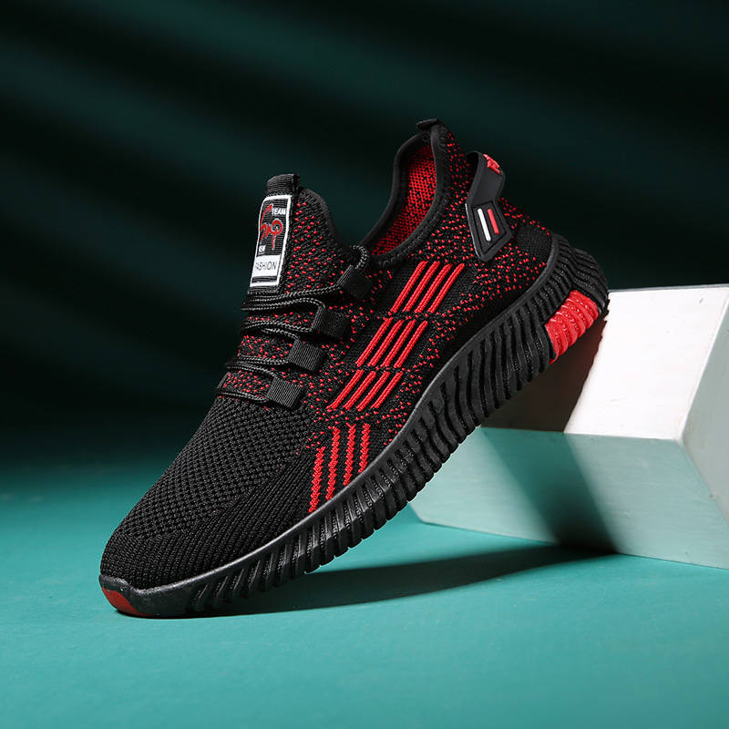 

2021 Spring Running Breathable Flying Mesh Men's Sports and Leisure Trend Student Shoes