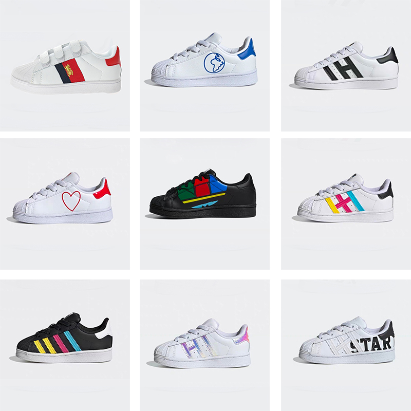 

Size US6C-3Y EU22-35 Infant Sneakers Originals SUPERSTARS Bees CFC Childrens Kids Boy Girl Sneaker Toddler Baby Trainers Iconic Rubber Shell Toe Shoe, #7
