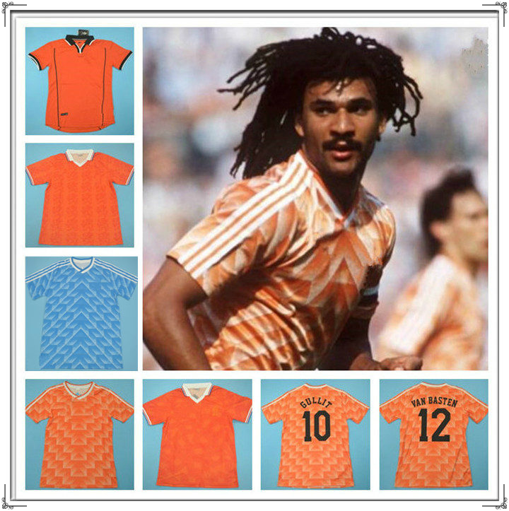 

1988 89 91 95 96 Soccer Jersey Retro Marco Van Basten Gullit 97 98 Voetbal Shirt Seedorf Bergkamp Kluivert Robben 2002 1974 sport