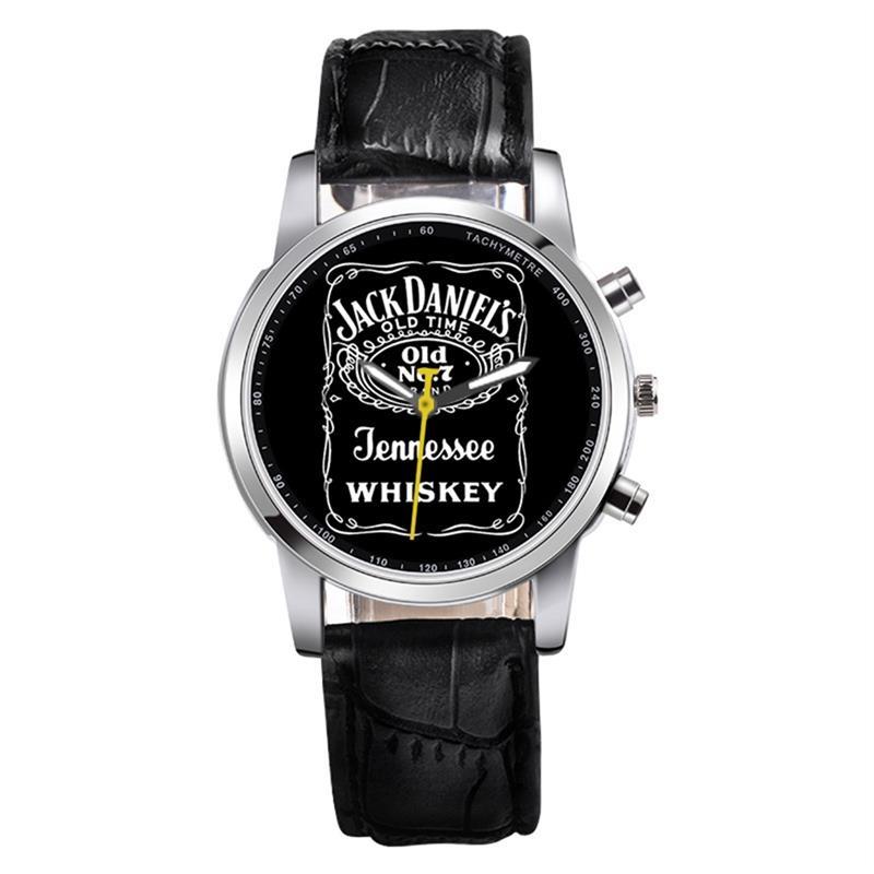 

Wristwatches 2021 Unisex Leather Strap Watch Fashion Alloy Round Dial Quartz, Black