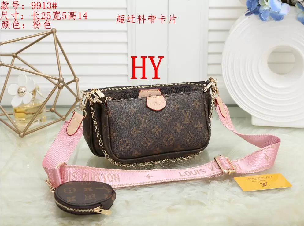 

Designer MULTI POCHETTE ACCESSOIRES Women Wallet Genuine Leather Crossbody Bag Handbags Coin Purse LVLOUISVITTON VUTTON