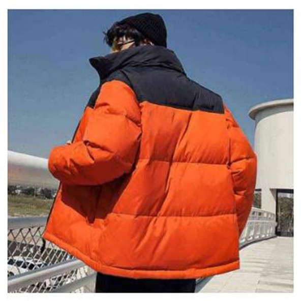 

Winter Men's /women's adiesMixed Parkas Colors Couple Cotton Coats Casual Stand Collar Warm Puffer Jackets Top America Brand North, Black