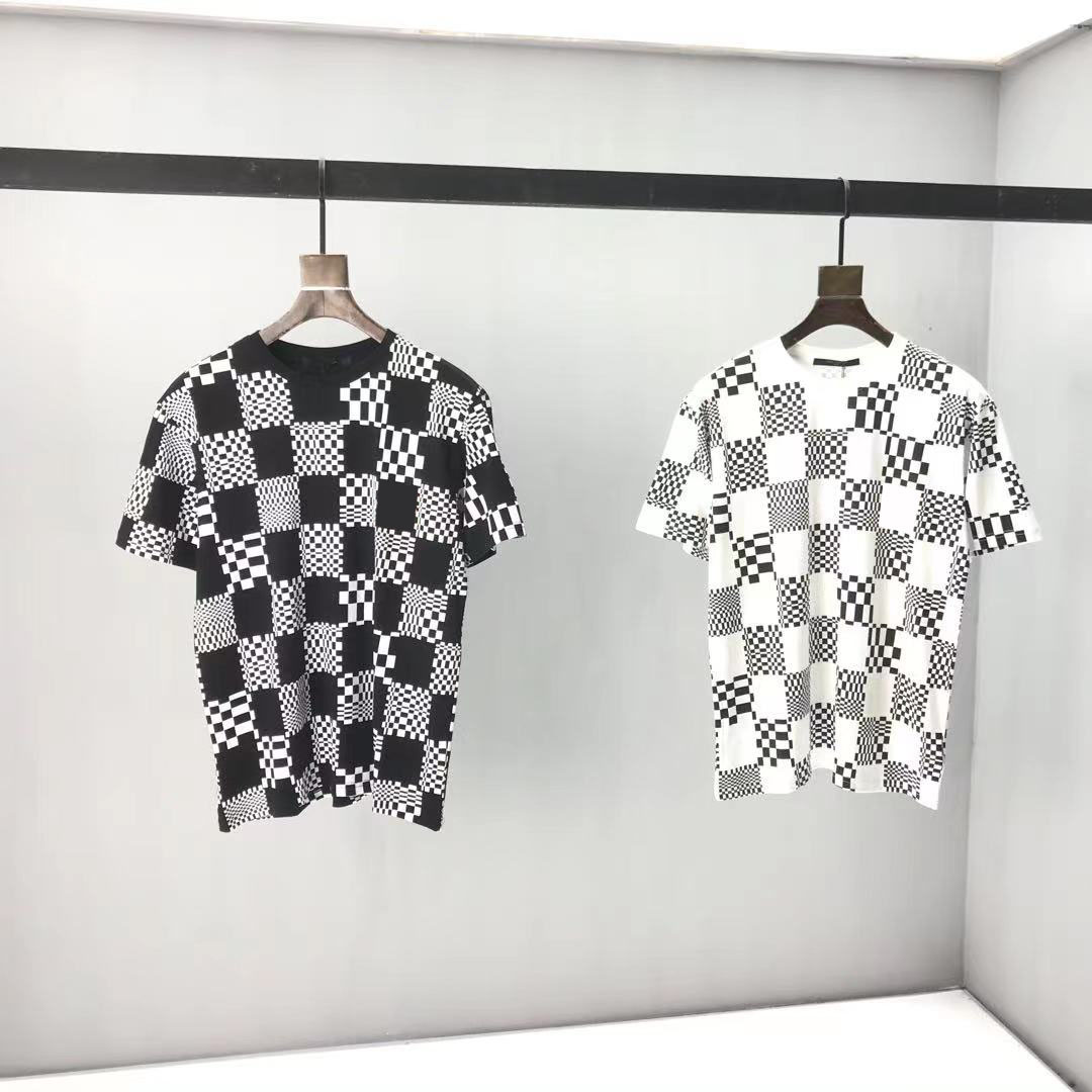 

2021ss spring and summer new high grade cotton printing short sleeve round neck panel T-Shirt Size: m-l-xl-xxl-xxxl Color: black white 12