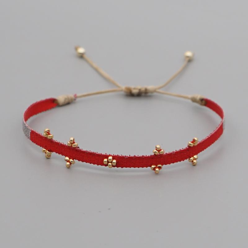 

Charm Bracelets Go2boho Braided Fabric Braclet For Women Jewelry Bohemian Rope Pulsera Golden Bead Jewellery Friendship Bracelet