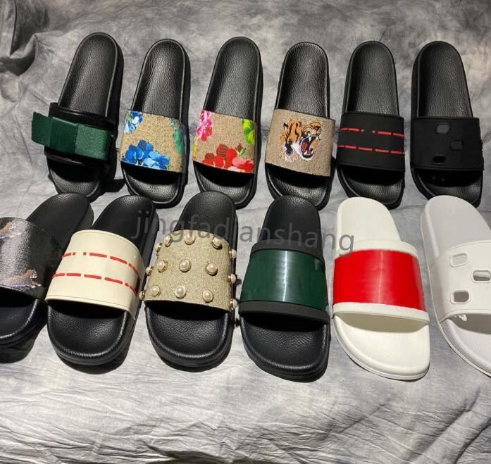 

2022 flip flops Men Women Sandals Shoes Slide Summer Fashion Wide Flat Slippery Slipper Flop flower, 17