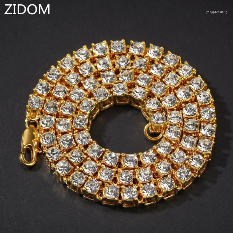 

Men/Women Hip Hop Iced Out Bling Tennis Chain Necklace High Quality Rhinestone 5mm Width Hiphop Jewelry1