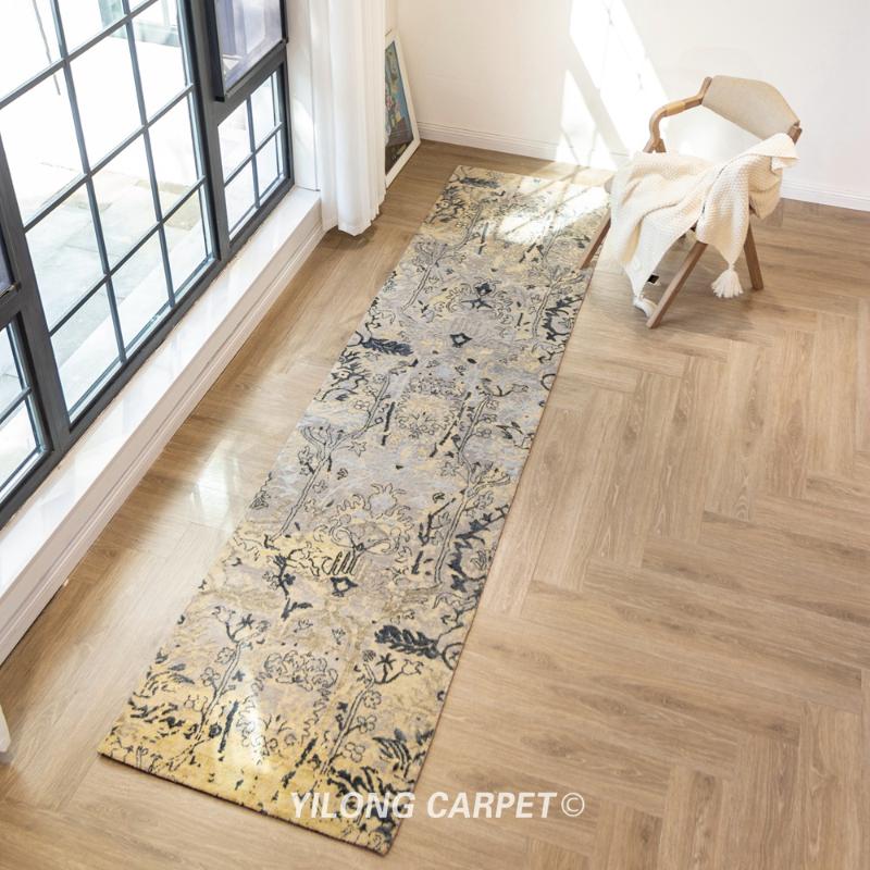 

Carpets Yilong 2.7'x10' Tribal Design Hand Knotted Wool Strip Rug Runner (YLRugP2171)