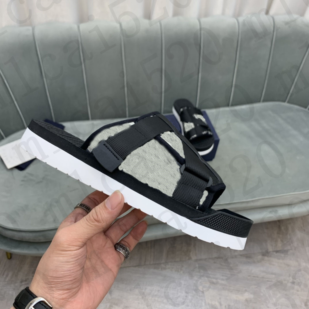 

Oblique Homme Casual Shoes Classic Slipper Breathe Freely Eva TPR Sole White Black Red Embroidery Upper Removable Size 38-44#