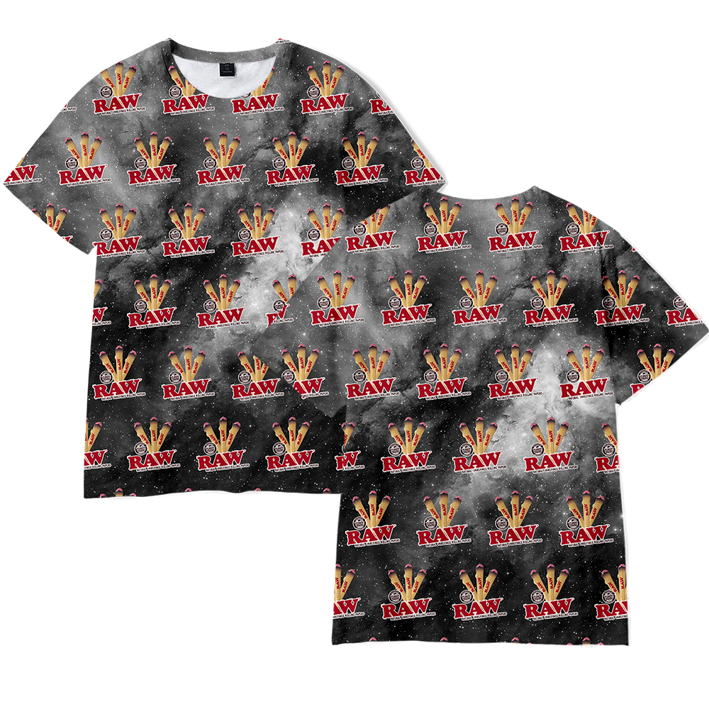

2022 Summer Men T Shirt RAW Cigarette Tobacco Tops 3D Printed Women O-Neck Short Sleeve Cosplay Costume T Shirt Tees, 013