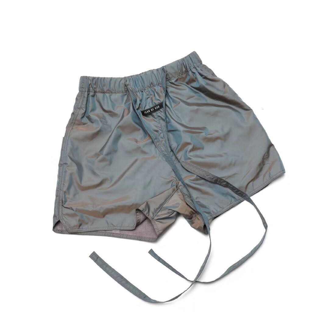 

The correct version fear of God 6th fog Season 6 fancy color ribbon suede high street sports shorts, Dazzle color (in stock)