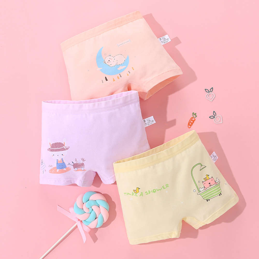 

panties Girls children's underwear Pure Cotton Boxer Shorts class a without PP baby girl 2 all cotton 5 cartoon 1-3 years old, Camo