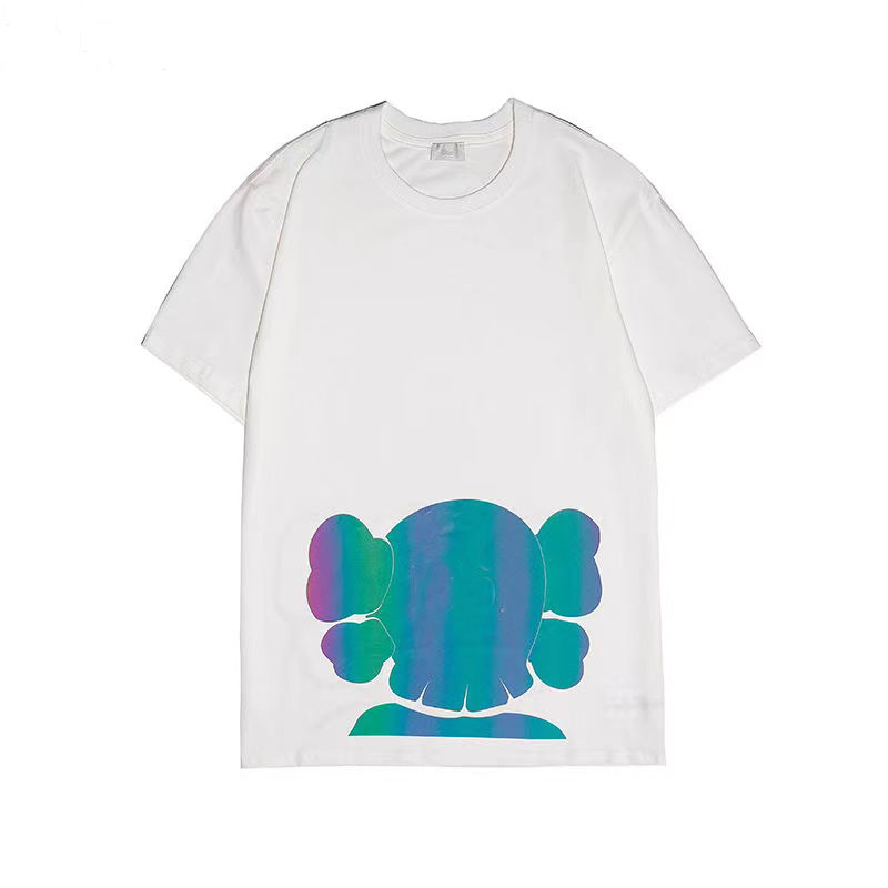 

2021 Popular Style New Summer Men's T-Shirt Fashion High Quality Short Sleeve Tops Simple and Versatile Women Street Casual Tees, White