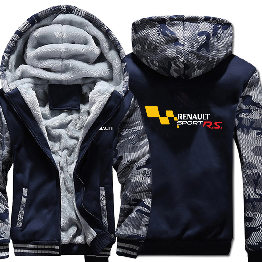 

Sport Hoodies Camouflage sleeve Jacket Hoody Zipper Winter Fleece Sweatshirt, As picture