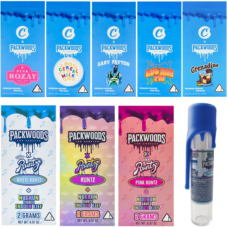 

Packwoods Runty Runtz Cookies Dry Herb Storage E Cigarettes Accessories Tubes Preroll Packaging Bottle Childproof Silicone Cap Tube Packwood