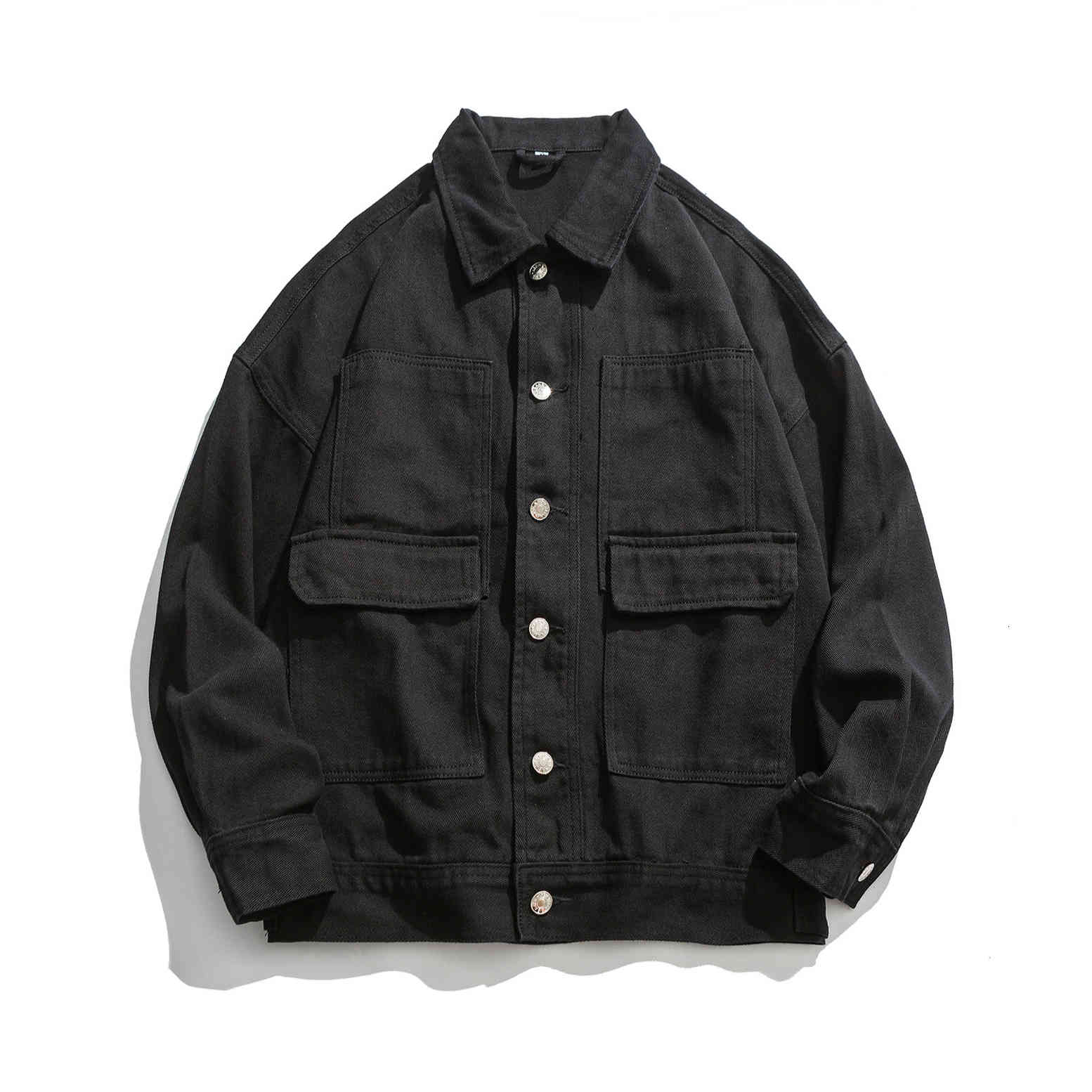 

men's jackts jaquta jans prta masculina, jaquta d manga longa casual stilo japonÃªs para outono invrno, plus siz, casaco solto garo, Black;brown