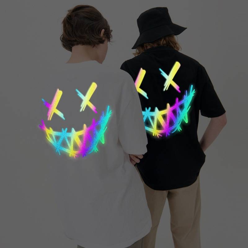 

2021 Mens Women T Shirt Fashion Luminous printing Men  Casual Shirts Man Clothing Street Designer Clothes, Extra not product