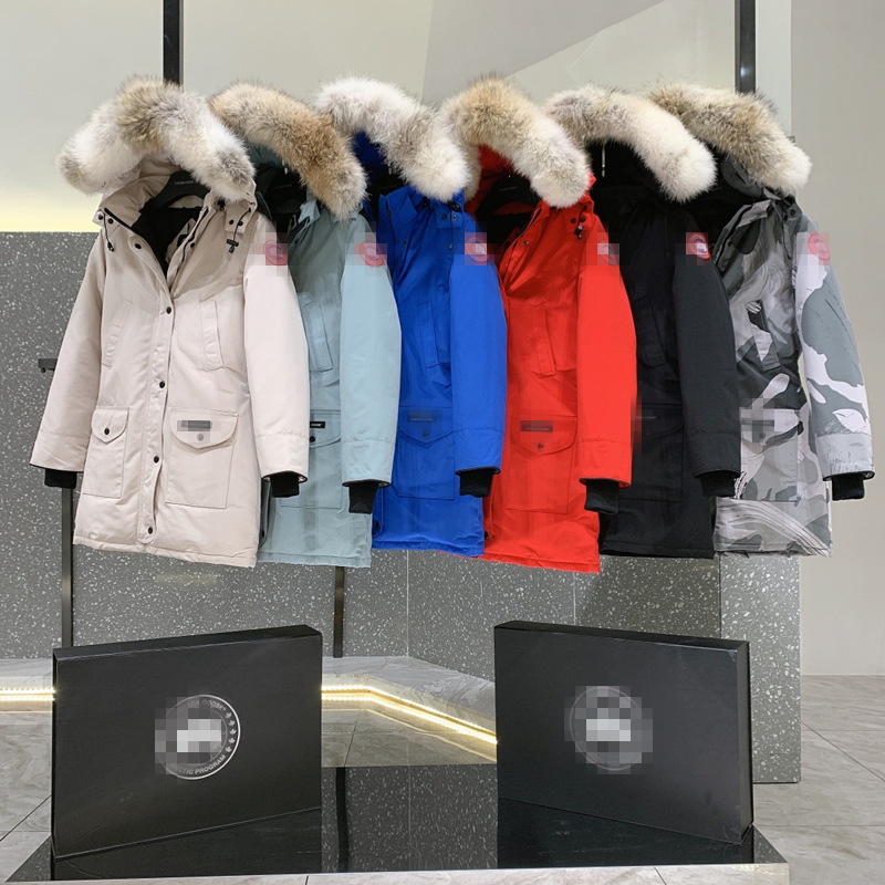Winter Goose 07 Down et 6660la Women's Medium Long Thickened Warm and Slim Parka Coat