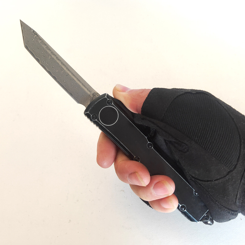 

High Quality Limited Customization Version Damascus Knives Practical Outdoor Tactical Folding Knife Carbide CNC 7075 Aluminum Handle Camping Hunting Pocket EDC