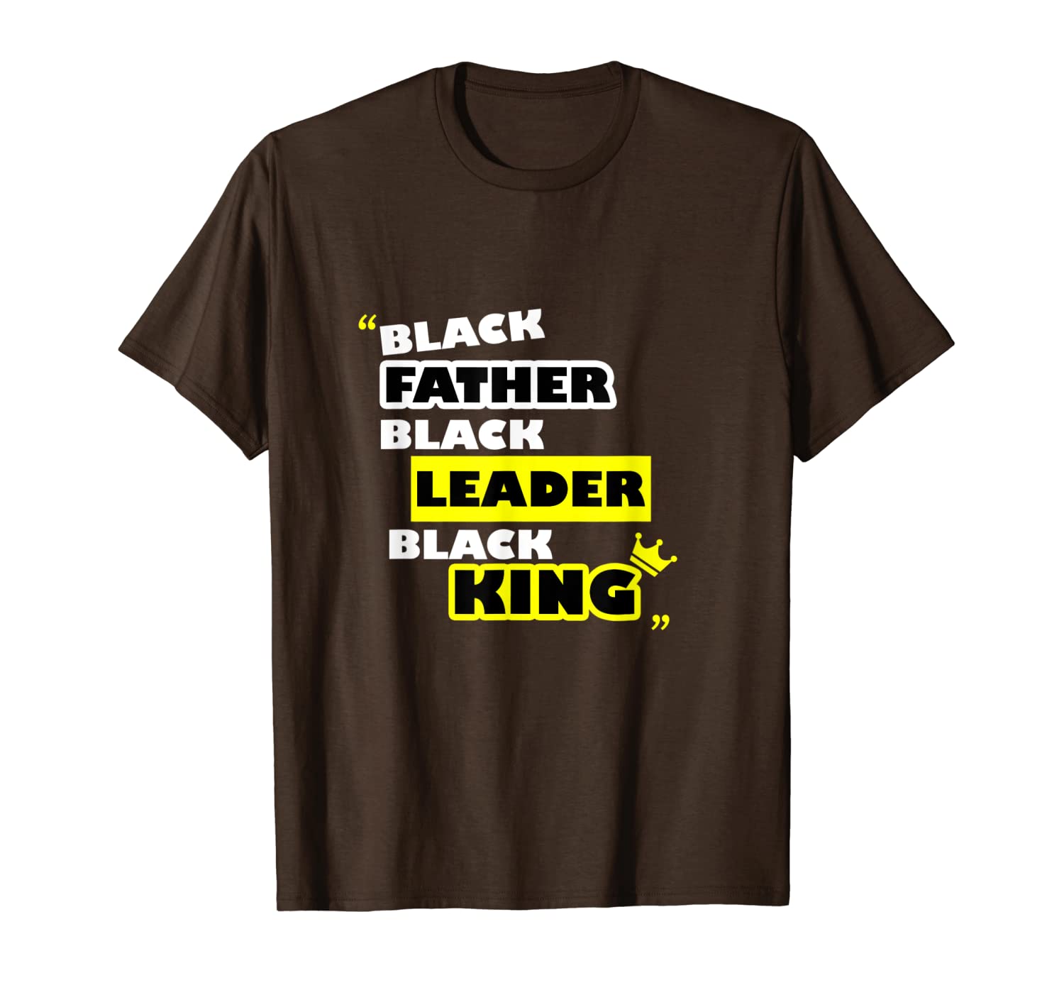 

fathers day gift t-shirts black father leader king, White;black
