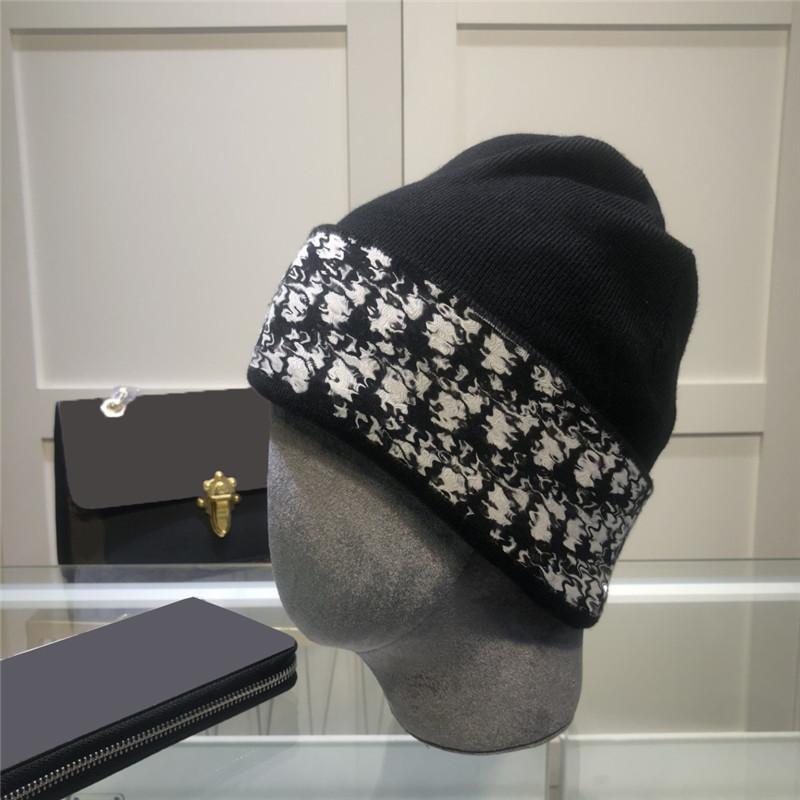 

Winter Warm Thick Full letter design Knitted Beanie Men Women Wool Hat Soft Comfortable Skull Caps Unisex Hip Hop Cap 5 Color, Grey