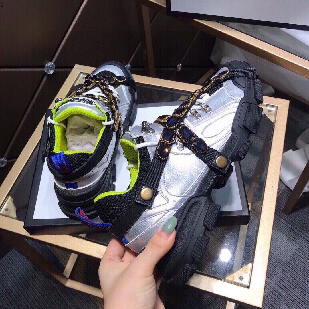 

Newest Flashtrek Sneaker with Removable Crystals Mens Casual Fashion Womens Shoes Sneakers MJK002