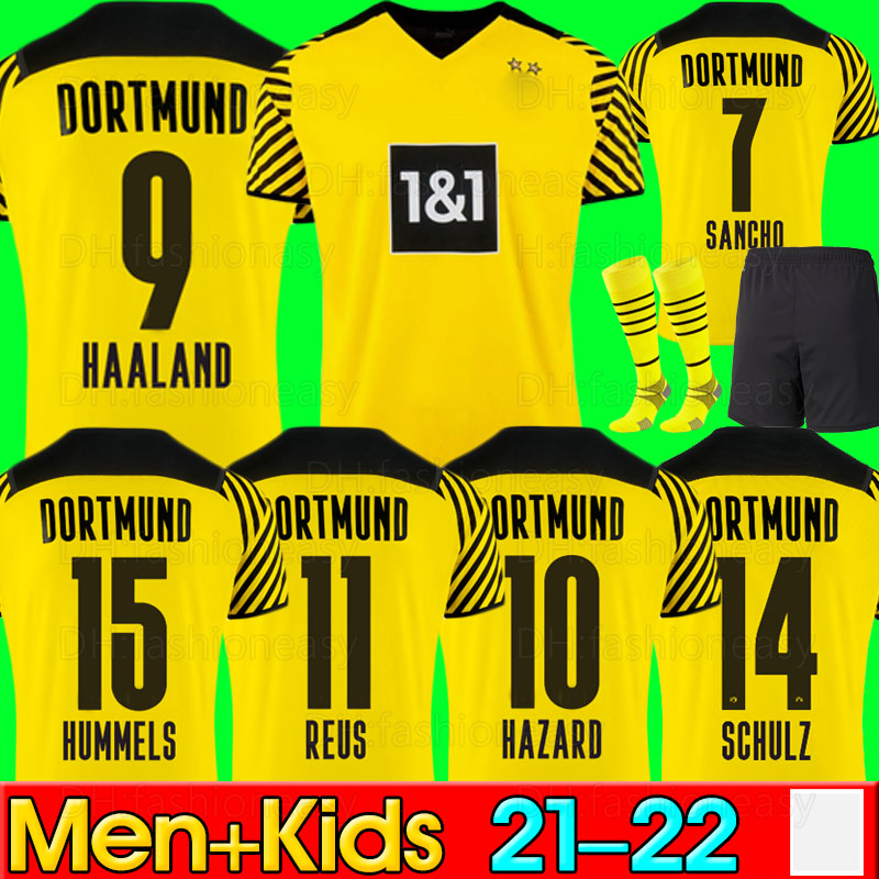 

dortmund soccer jersey Borussia 21 22 fourth 4th 2021 2022 football shirt HAALAND REUS NEONGELB BELLINGHAM SANCHO HUMMELS BRANDT men + kids kit maillot de foot, P12 20 21 fourth kids