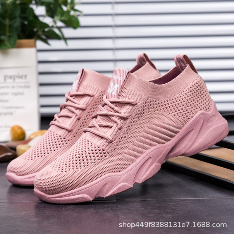 

2021 new sock mouth women's shoes leisure flying woven breathable sports outdoor personalized fashion spring, summer and autumn