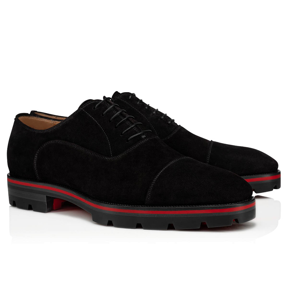 

Luxury Fashion Red Bottom Dress Shoes Hubertus Flat Derby Oxford Shoeis Men Women Walking Mika Sky Flats Design Genuine Leather Wedding Party Loafers Box EU 35-47, #1