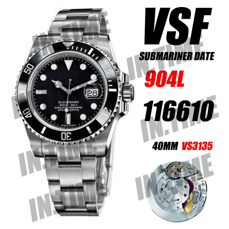 

Men's Mechanical Watch Sub 116610 Green/Black Clean V3 Ceramic 904L Steel VSF 1:1 Edition Blue Spring VS3135 Movement Wristwatches, Slivery;brown