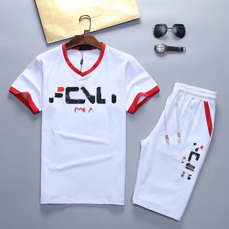 

mens tracksuits summer sweatsuit 2021 luxury clothesn lki1oduf Short Sleeves Pullover With Casual Jogger Pants Suits Homme Sportsui, 10