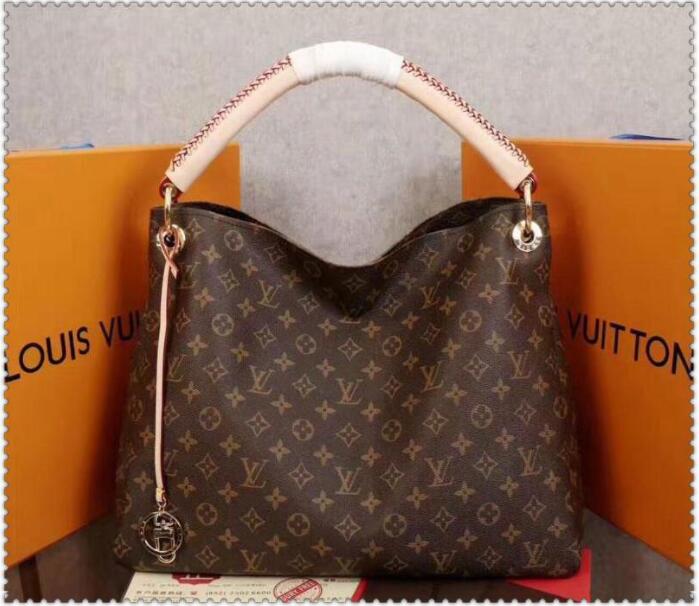 

BAGS LV LOUIS bag VITTON Lady ARTSY Presbyopia Single Shoulder Bag Fashion woven handle shopping bag tote, Red;black