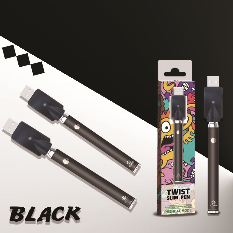 

Ready to Ship COSO Slim Adjustable Battery 380 mAh Vaporizer Pen 510 Thead Cartridge