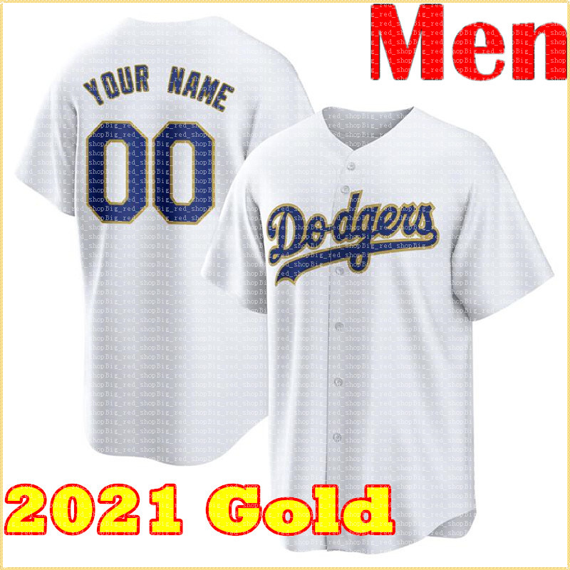 

Mookie Betts Cody Bellinger Clayton Kershaw Jersey Hernandez Justin Turner Corey Seager 2021 Gold Program, 2021 gold / men