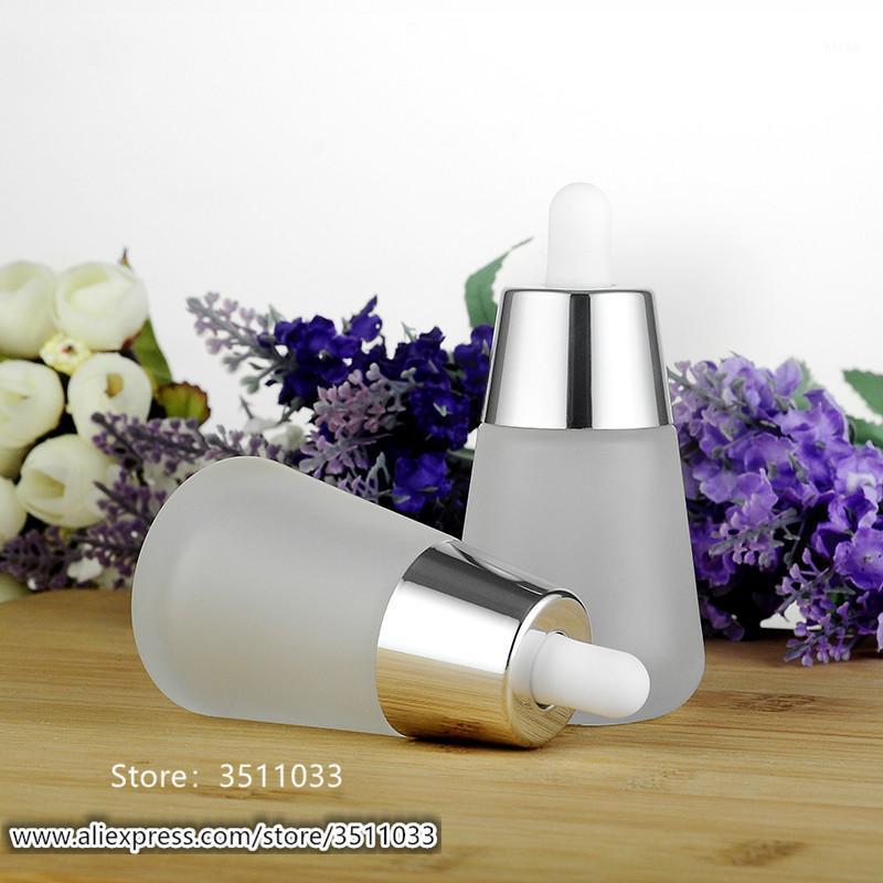 

Storage Bottles & Jars 5PCS 10PCS 30ML Frosted Clear Inverted Cone Glass Dropper Bottle Empty Essential Oil With Pipette Container Perfume 3