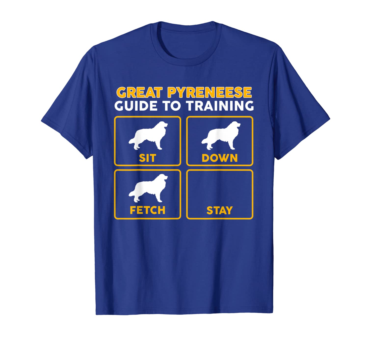 

Great Pyrenees T-Shirt | Funny Guide To Training, White;black