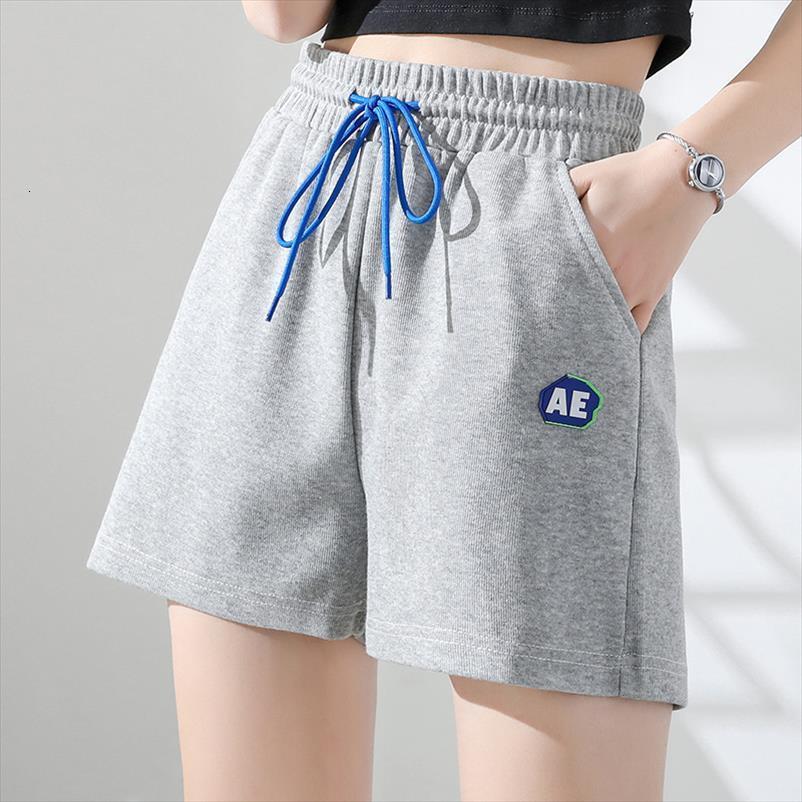 

oversized summer cotton casual women short drawstring elastic waist loose trousers plus size s 5xl, White;black