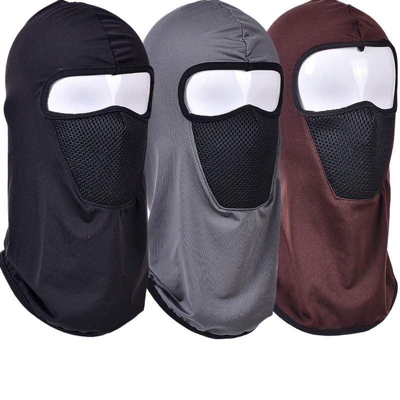 

Unisex Balaclava Scarf Ski Cycling Hood Full Face Cover Mask Motorcycle Sun Protection And Dust Wind Proof Headgear Riding Hat XDJ093, Multi