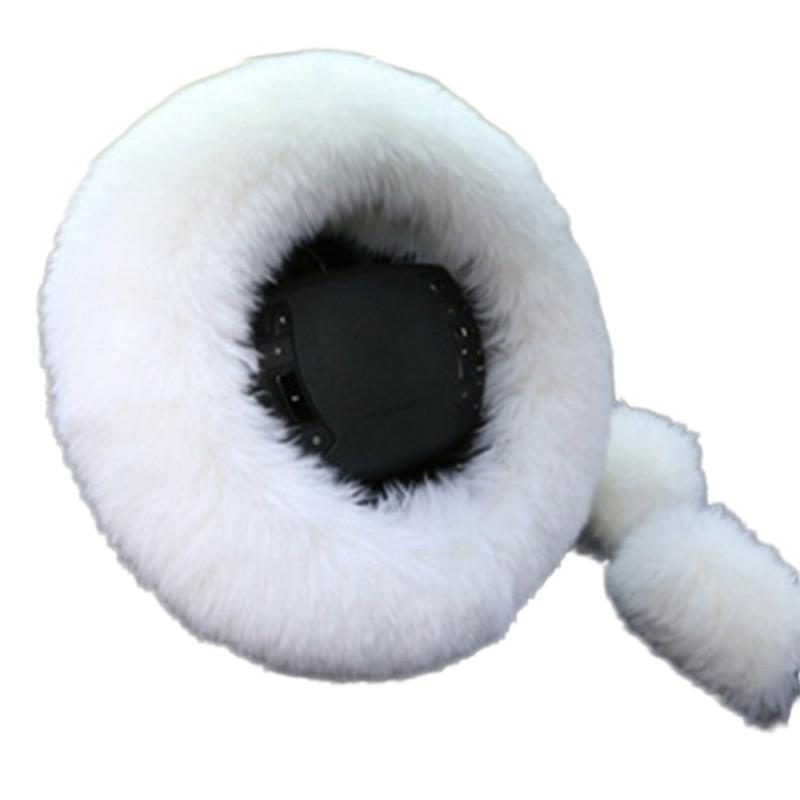 

Steering Wheel Covers General Auto Three-piece Set Gear Handle Cover Handbrake Australian Wool