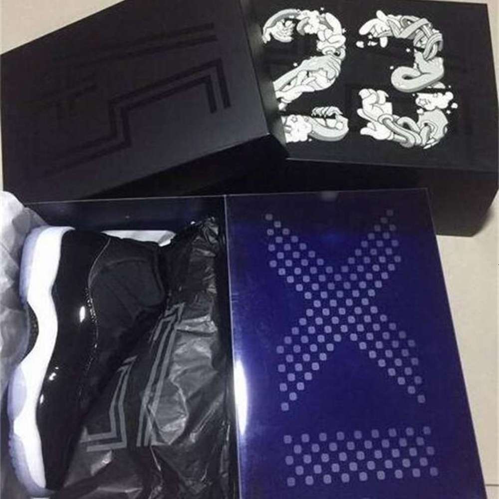 

Real Carbon Fiber 11 11s 45 Men Women Basketball Shoes Top Quality Cool Grey 2021 Jubilee 25th Anniversary Sports Sneakers With, Space jam 45