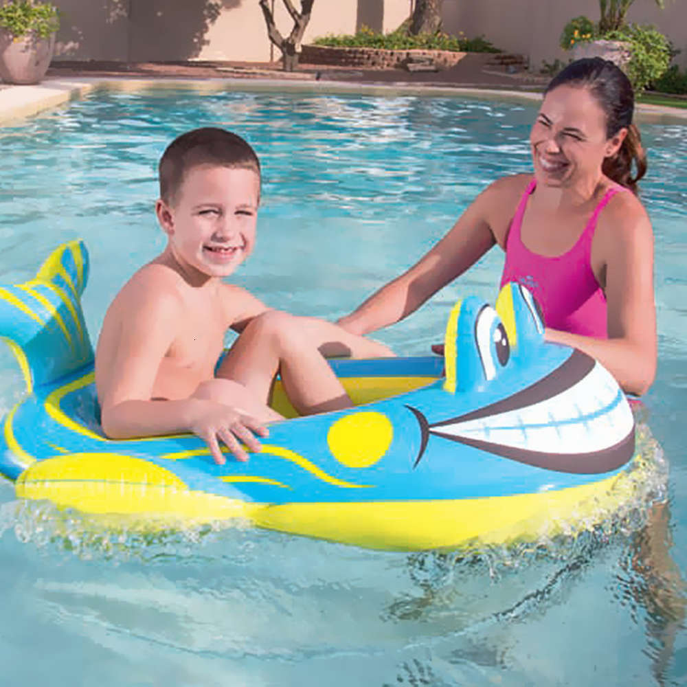 

Swimming ring Best way 34085 big mouth whale water inflatable children's boat frog seat swimming circle floating row