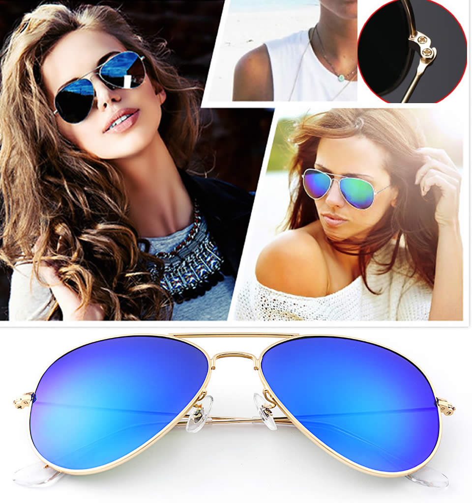 

Pilot Aviator Polarized Sunglasses For Mens Women UV400 Protection Three O Two Six Metal Frame Driving Riding Golf Outdoors Sports Fashion Classic Brand Designers