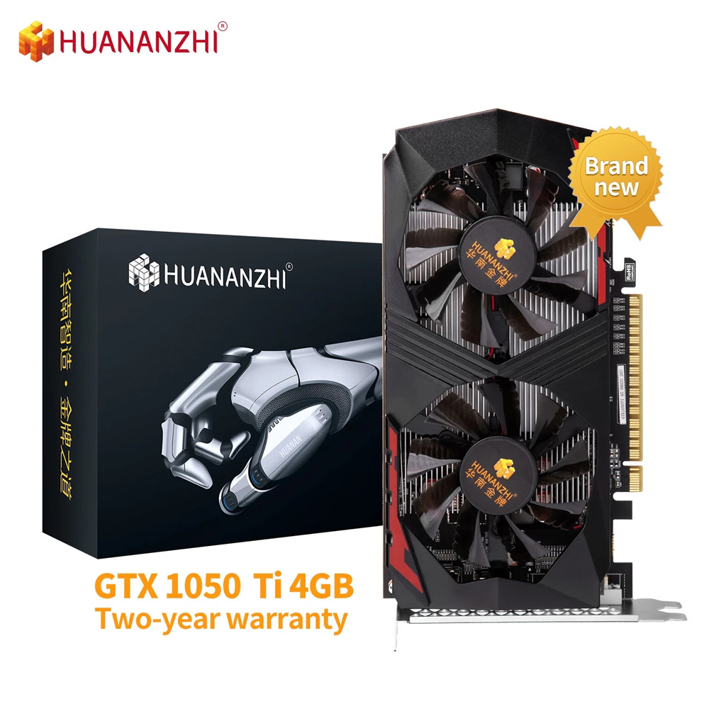 

Brand New Original HUANANZHI GTX 1050TI 4G Graphics Cards 128Bit GDDR5 NVIDIA Geforce GTX 960 1050 1660 Video card