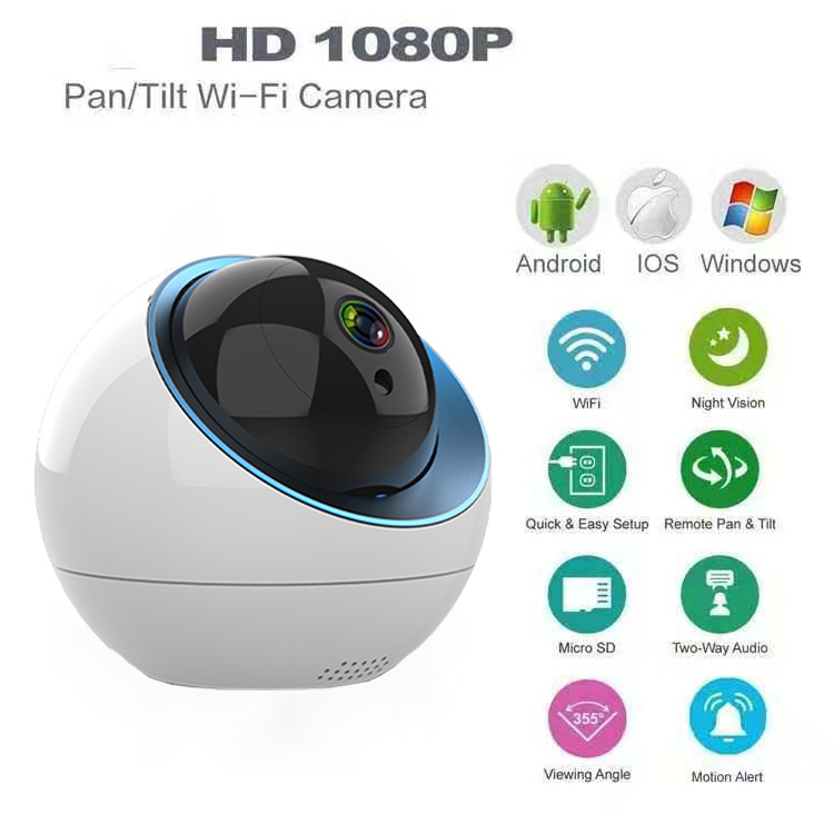 

Wireless WiFi mobile phone connection 1080P HD shaking head camera