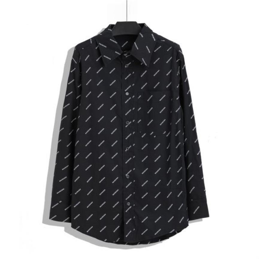 

2022 new Style Men's Casual Shirts QIWN Autumn Shirt Fashion Three-color Long-sleeved Men Dress Oversized high quality luxury shirts side -3XL #$$015, Customize
