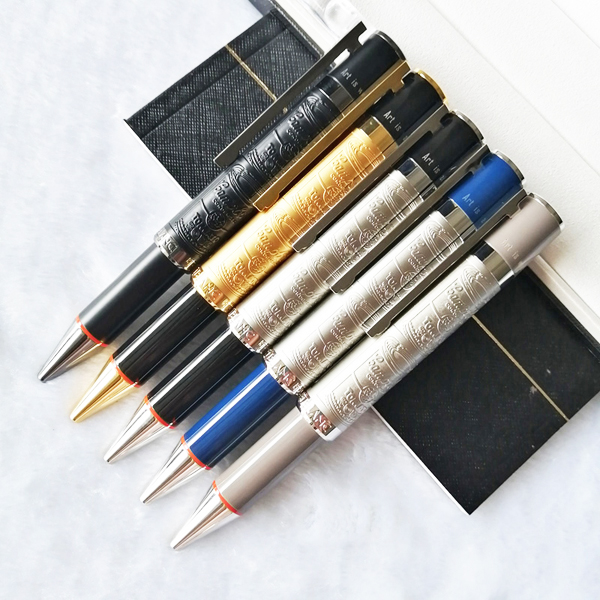 

Andy Warhol Ballpoint Pen Reliefs barrel write smoth Luxury stationery+Cufflinks+Box Set+Gift Refills+Plush Pouch, As photo shows